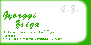 gyorgyi zsiga business card